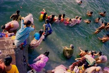 Ganges scene, Benares, India