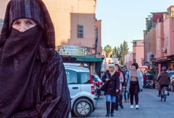 Woman in full habib - Marrakech