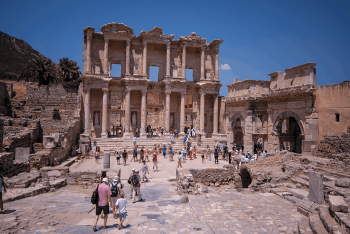 Library, old Roman city of Ephesus, Turkey