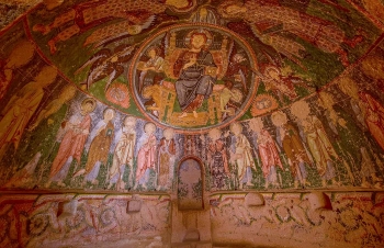 Christian cave church, Cappadocia, Turkey