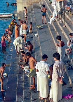 Ganges scene, Benares, India