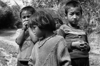 Hill-Tribe kids--Thailand and-Laos-border